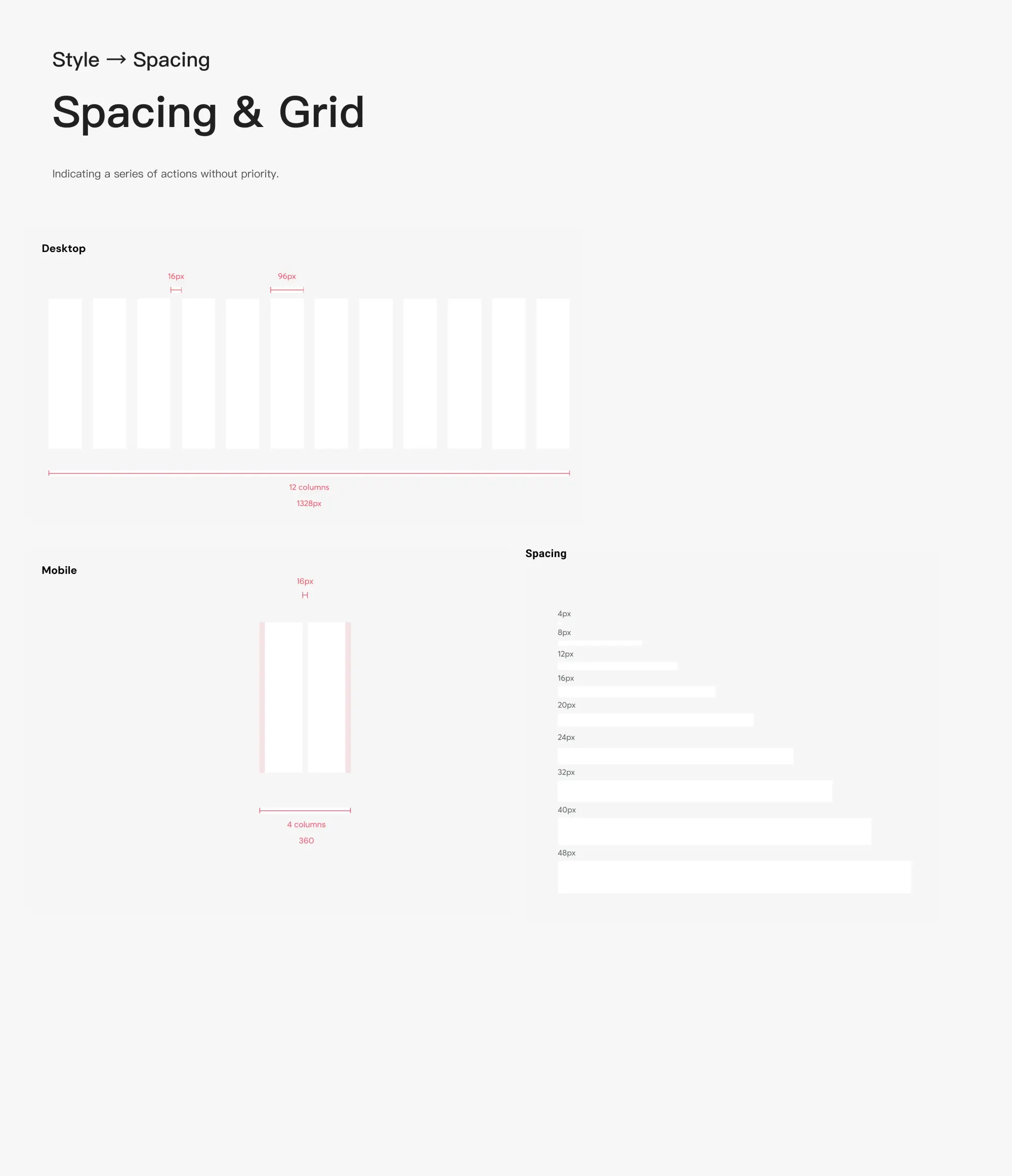 8px spacing scale to create more consistent and responsive layouts